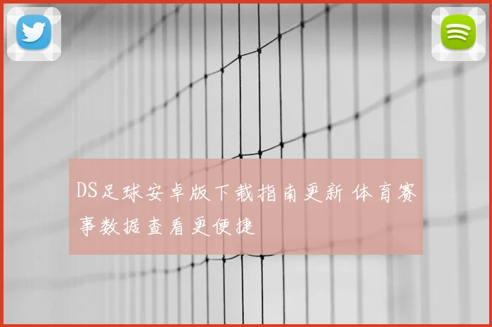 DS足球安卓版下载指南更新 体育赛事数据查看更便捷
